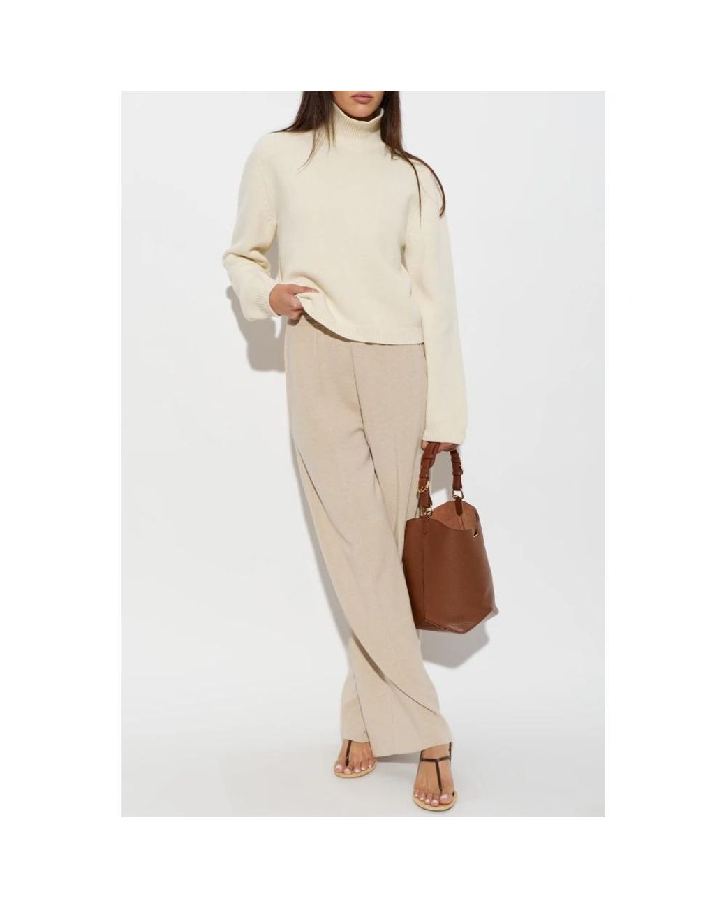 Lanvin Natural Straight Trousers