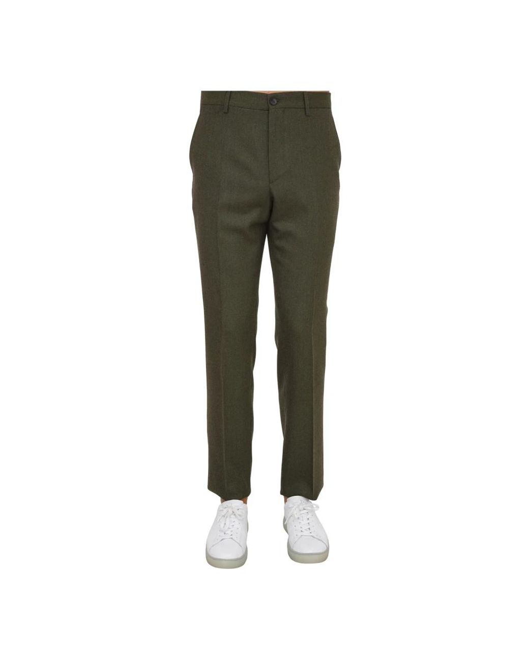Etro Broeken ,Groen ,Flat Front Sport Verde Chino's in het Green voor heren
