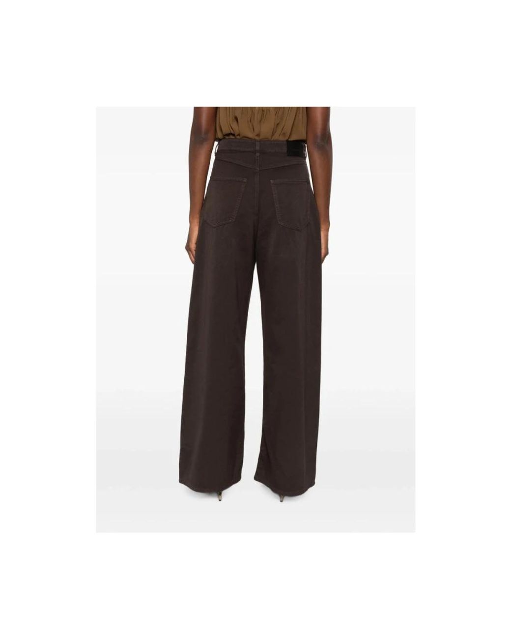 Sportmax Brown Wide Jeans