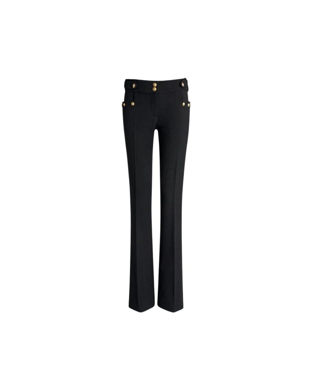 Balmain Black Wide Trousers