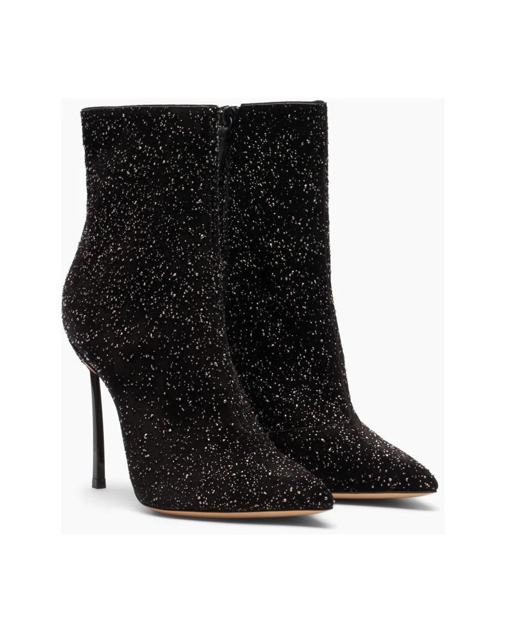 Casadei Black Universe Blade Ankle Boot