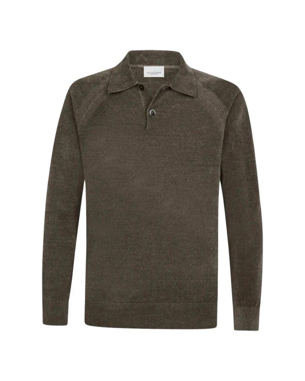 Profuomo Green Round-Neck Knitwear for men