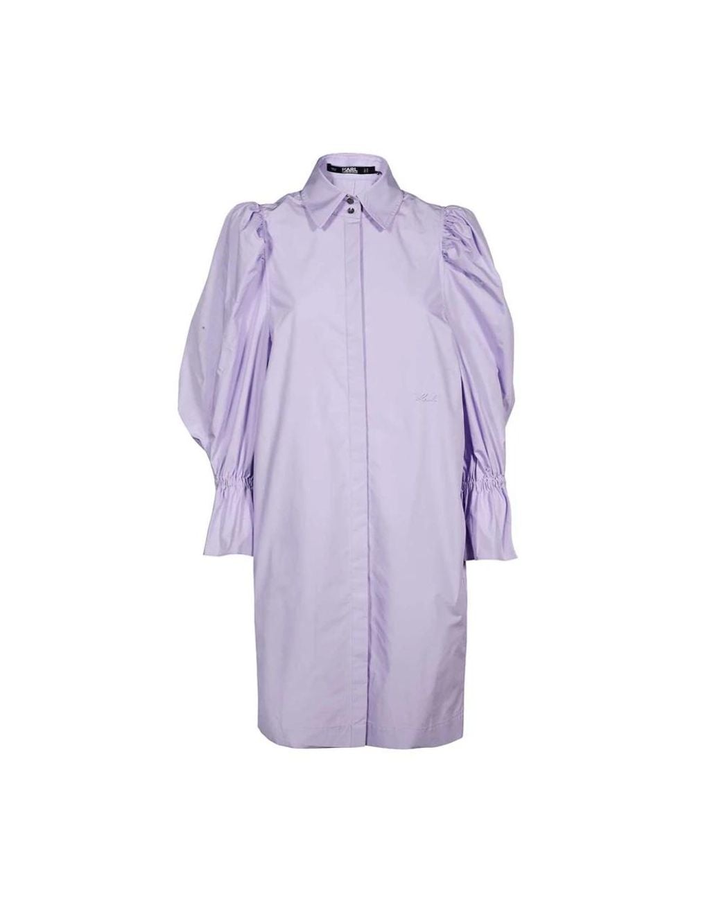 Karl Lagerfeld Purple Cotton Dress