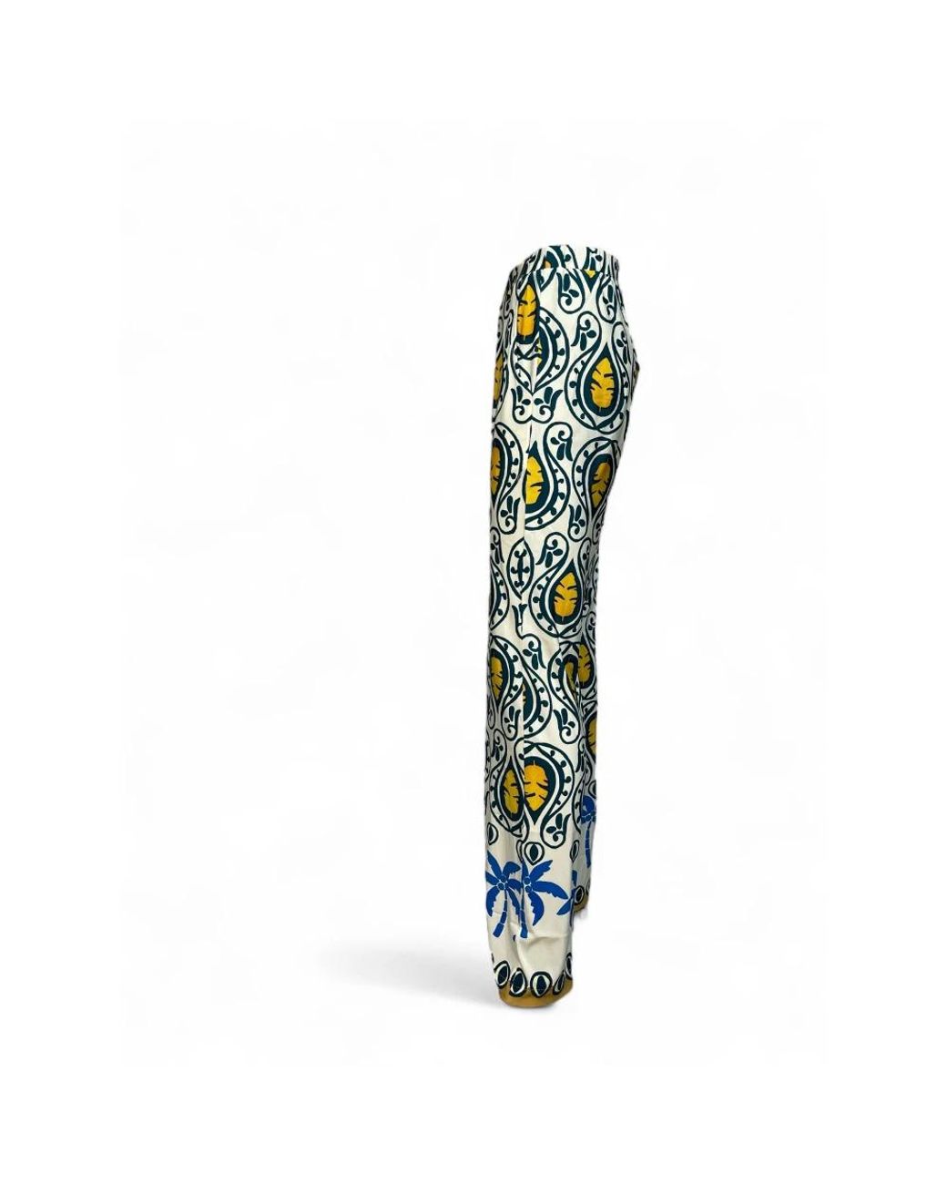 Ana Alcazar Blue Wide Trousers