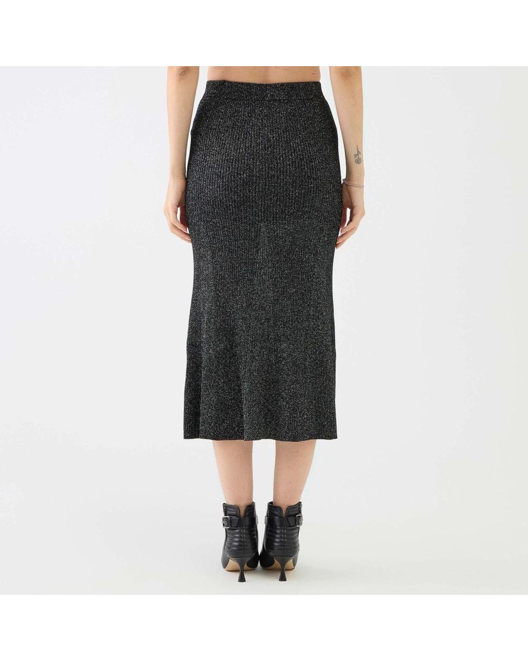 Versace Jeans Couture Black Midi Skirts