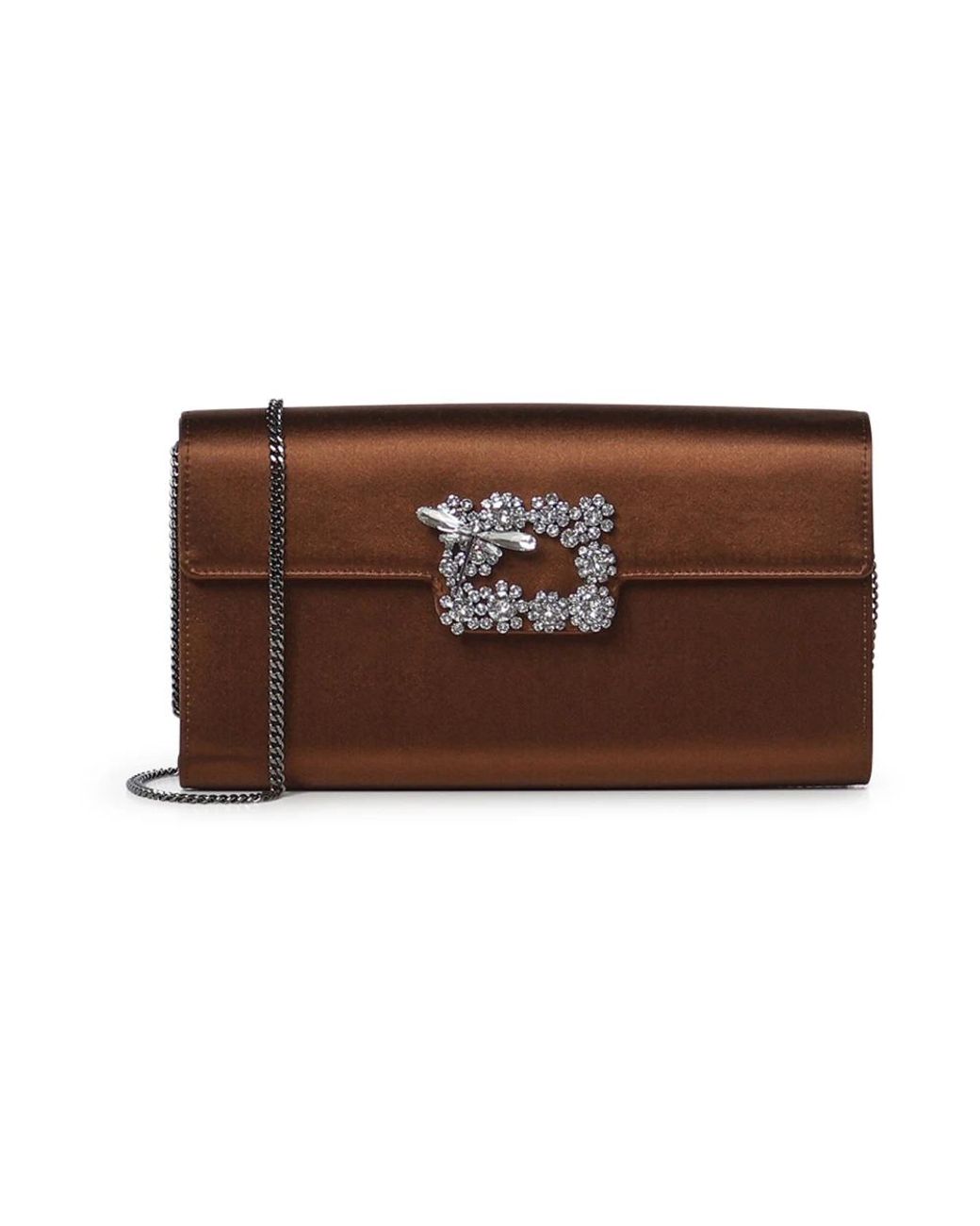 Roger Vivier Brown Clutches