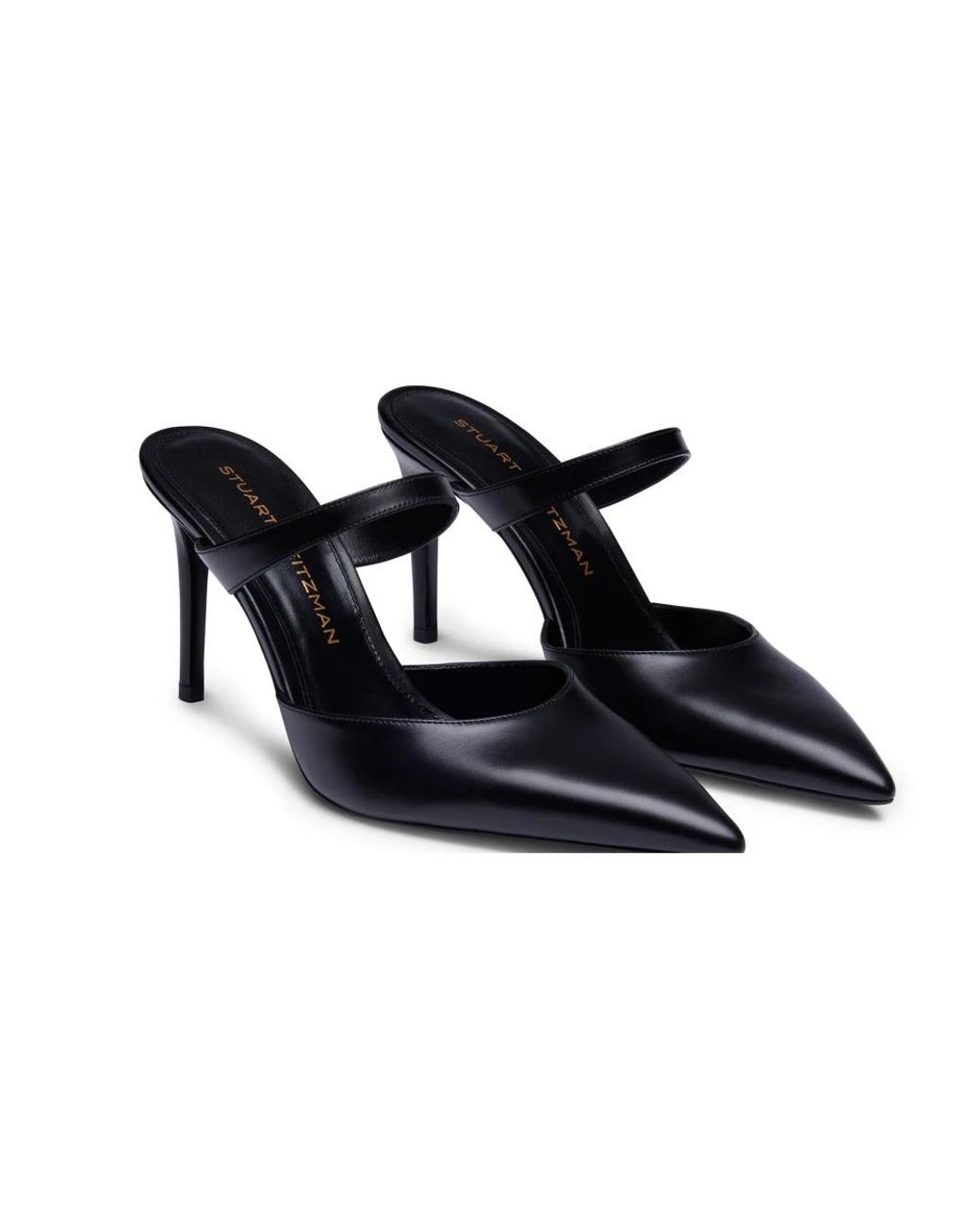 Stuart Weitzman Black Power Mule 85