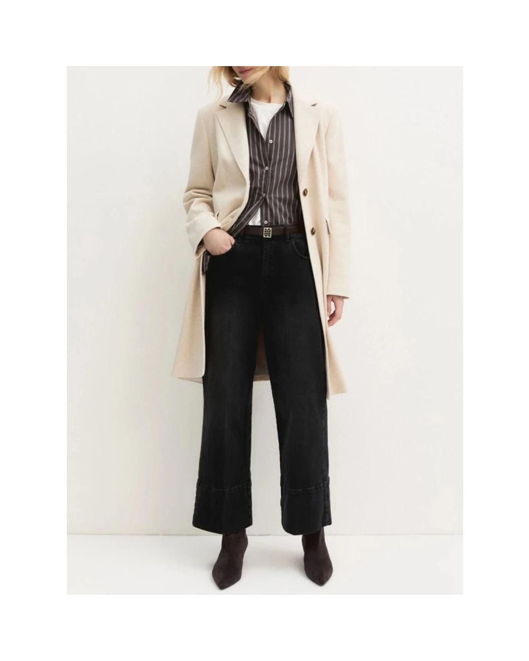 Cropped Jeans Marella de color Gray