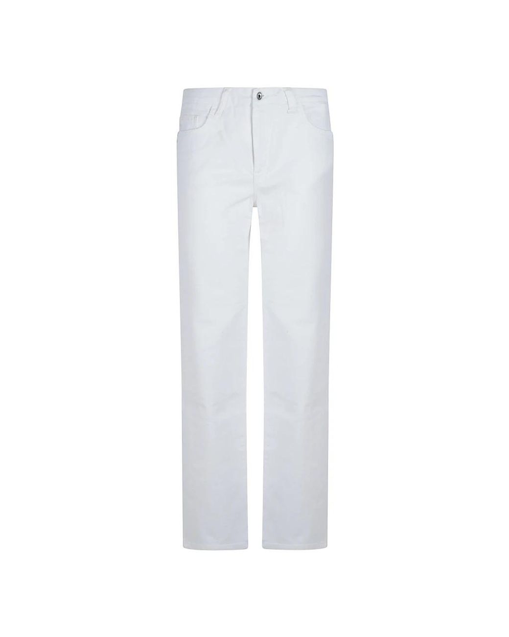 Patrizia Pepe White Straight Jeans