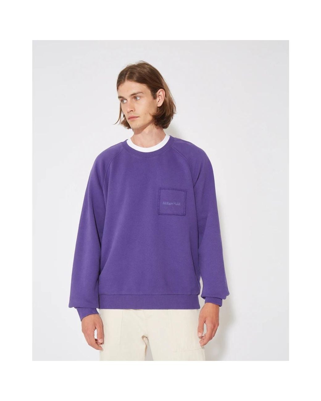 Philippe Model Purple Sweatshirts for men