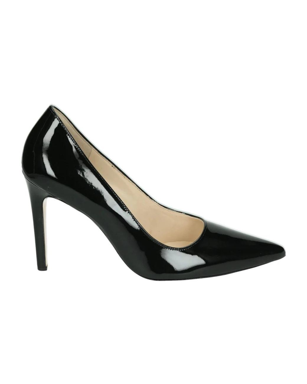 Högl Schoenen ,Zwart ,Leer Zwarte Pumps Met Rubberen Zool in het Black