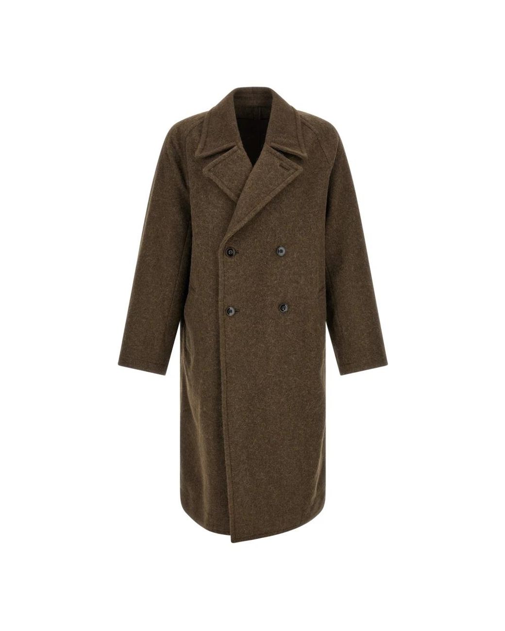 Lemaire Brown Double-Breasted Coats for men