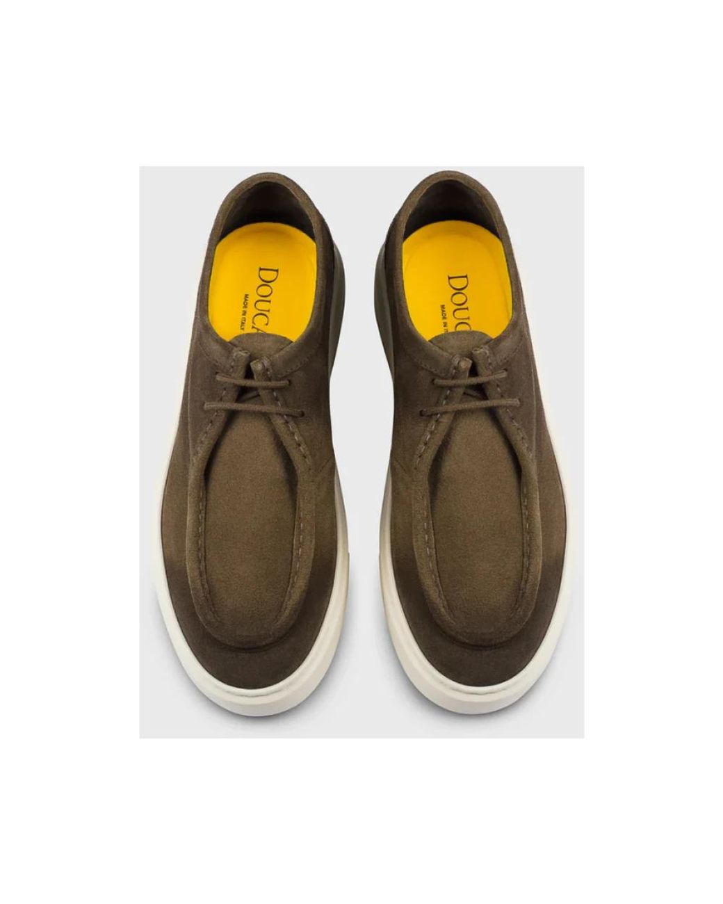 Doucal's Brown Laced Shoes for men