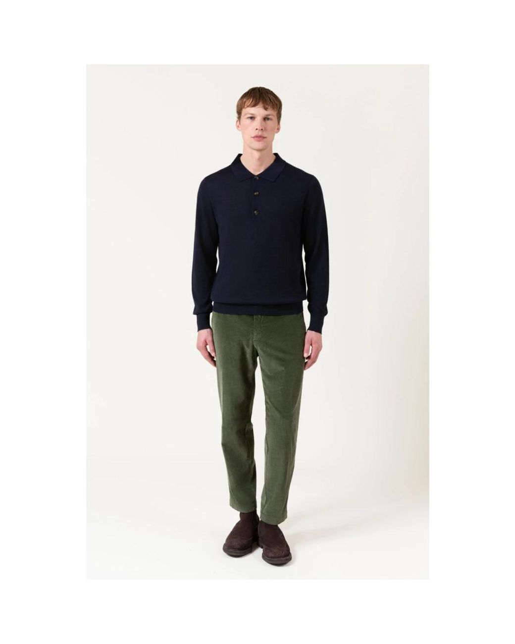 AUTORE Blue Polo Shirts for men