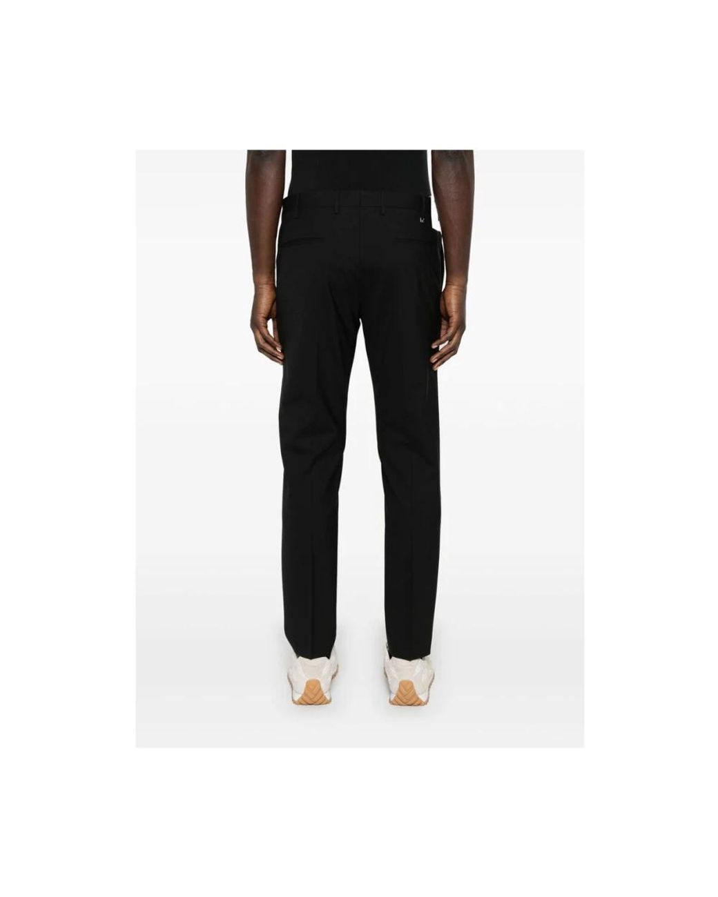 PT Torino Black Suit Trousers for men