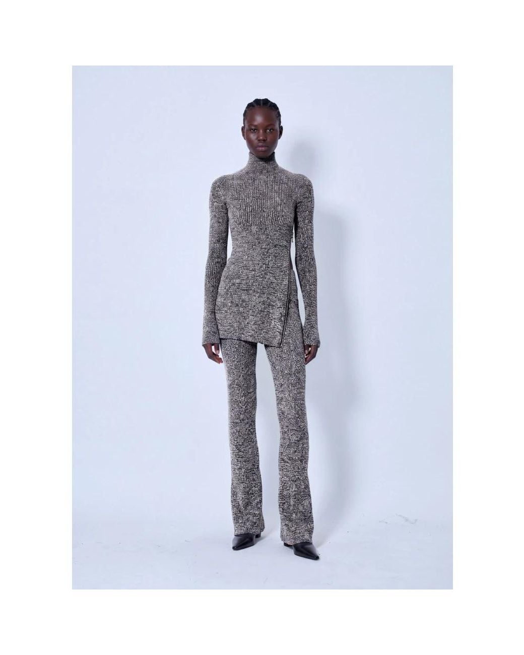 Sportmax Gray Turtlenecks