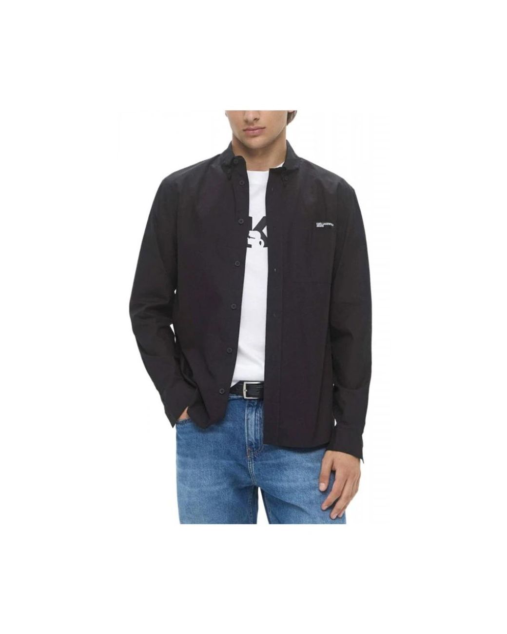 Karl Lagerfeld Black Light Jackets for men