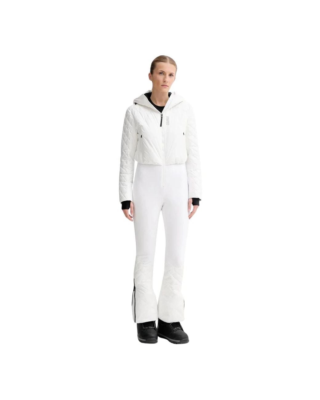 Colmar Glanzende Ski-Overall in het White