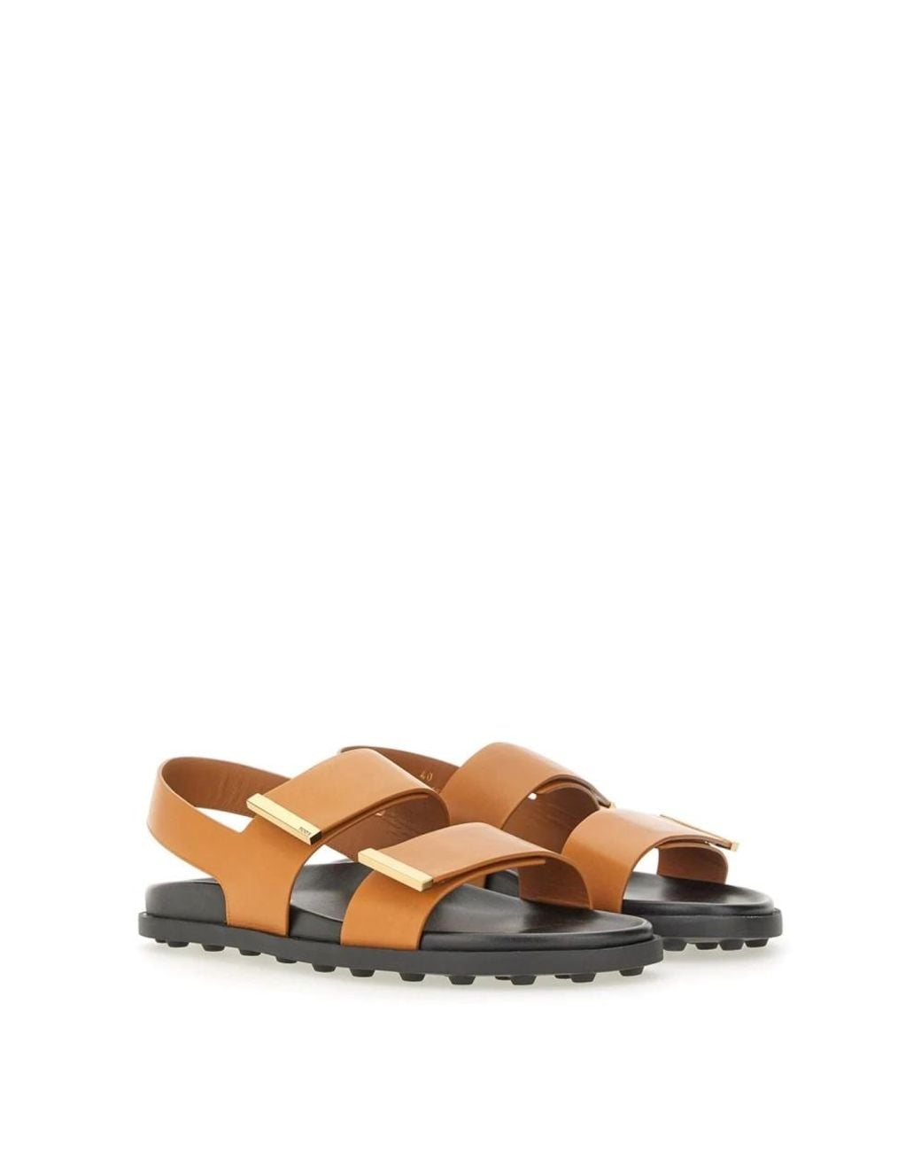 Tod's Brown Flat Sandals