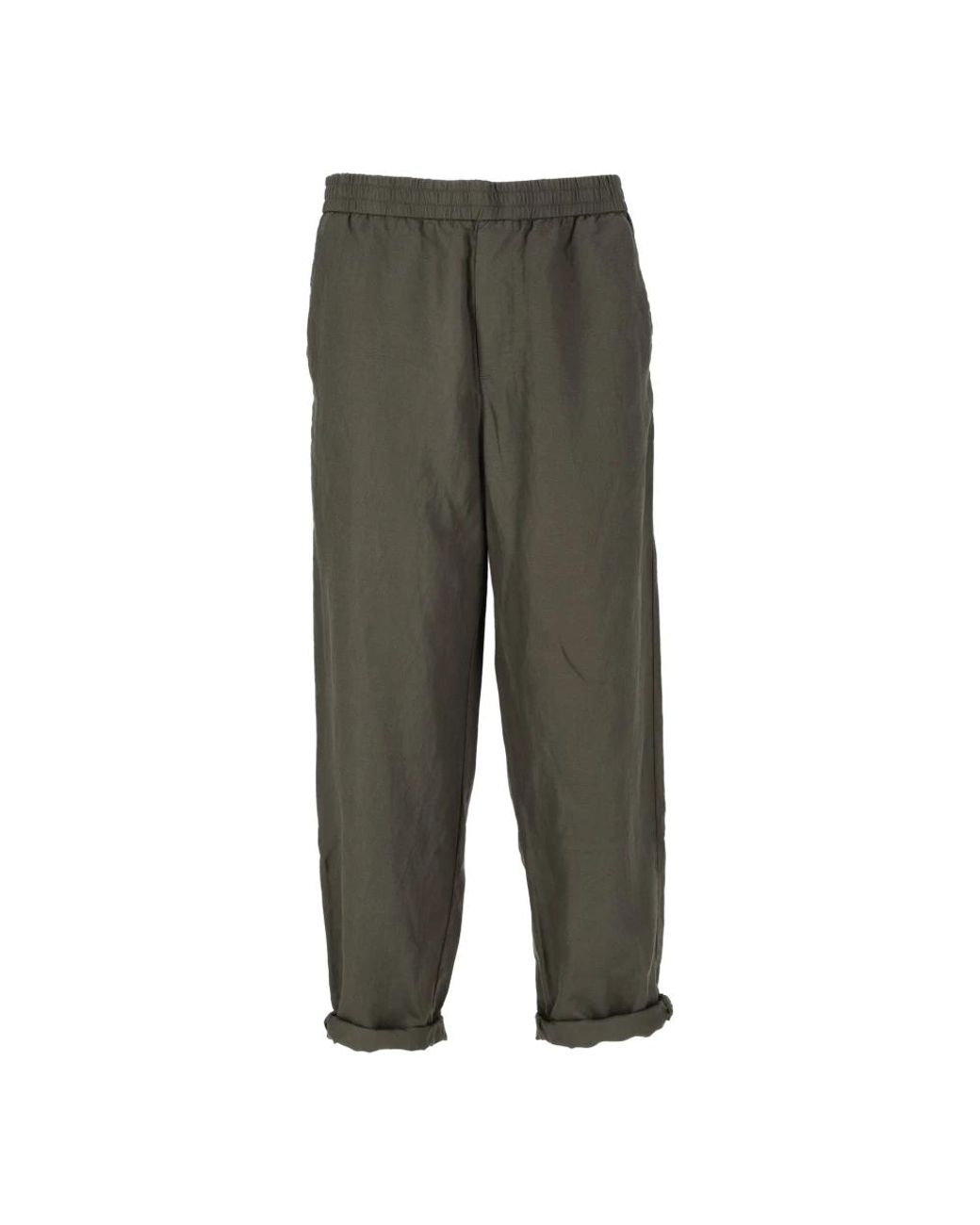 ARMANI EXCHANGE Green Straight Trousers for men