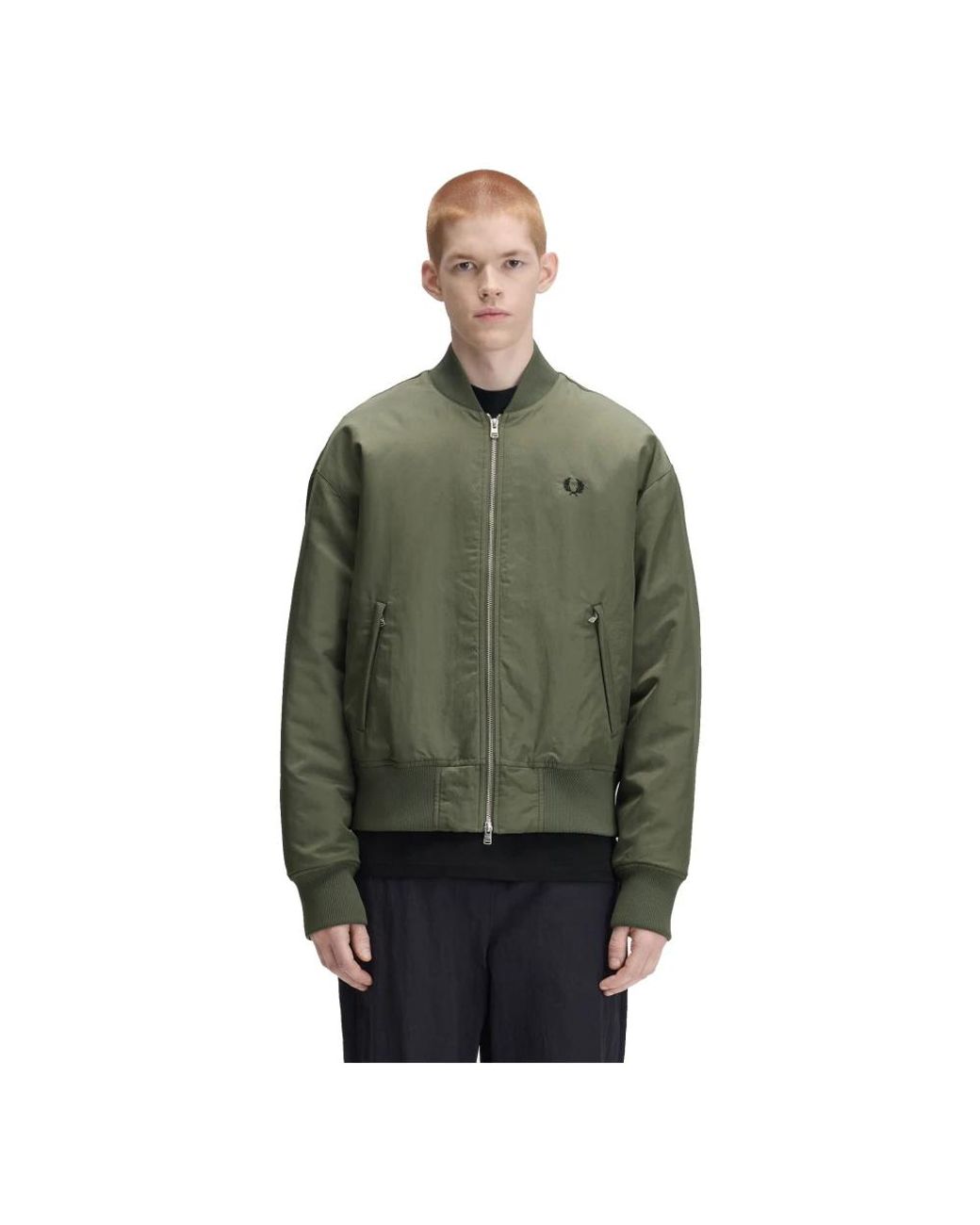 Fred Perry Green Bomber Jackets for men