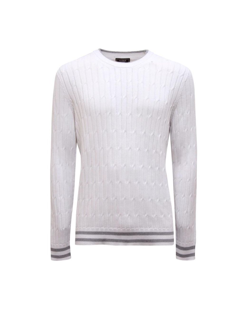 Peserico Gray Round-Neck Knitwear for men