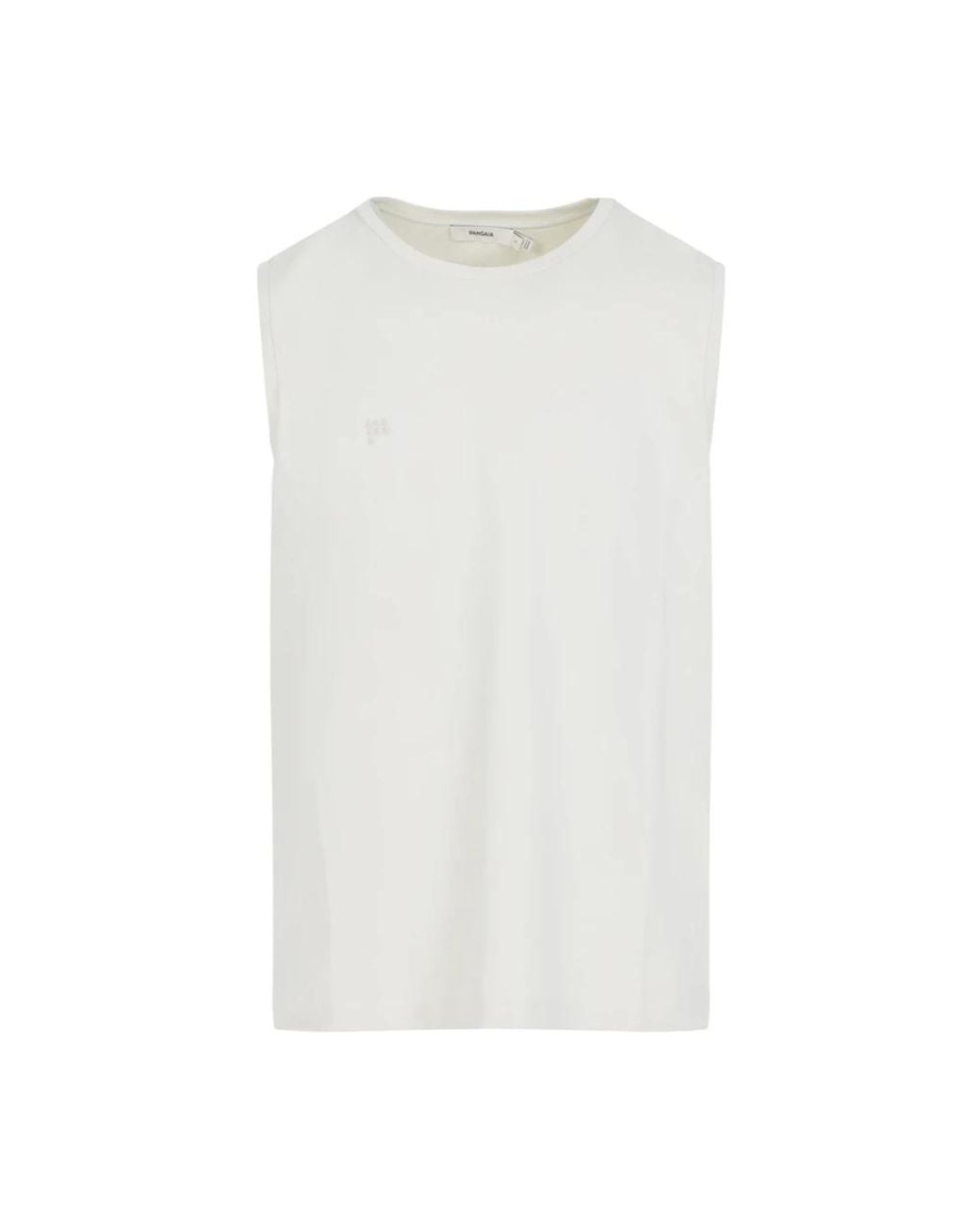 PANGAIA White Sleeveless Tops for men