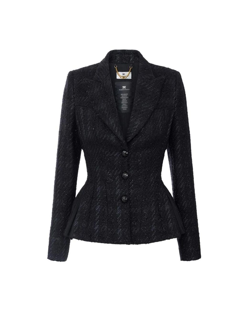 Elisabetta Franchi Black Blazers