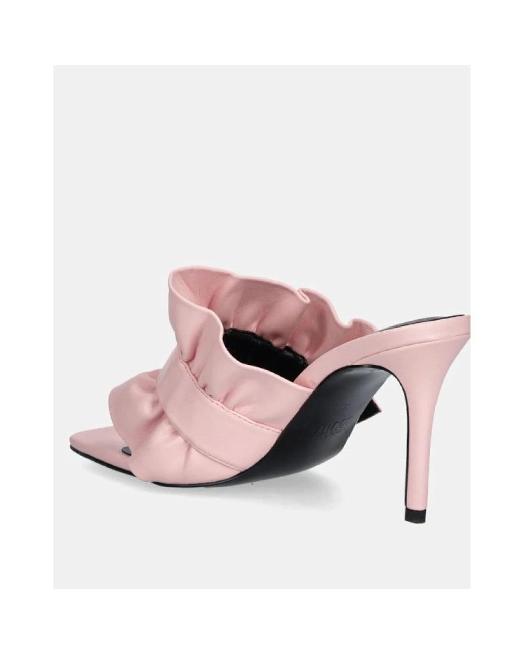 Versace Pink Mules Mit Rüschen-Detail