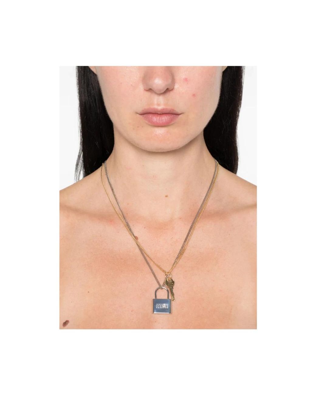 MM6 by Maison Margiela Metallic Necklaces for men