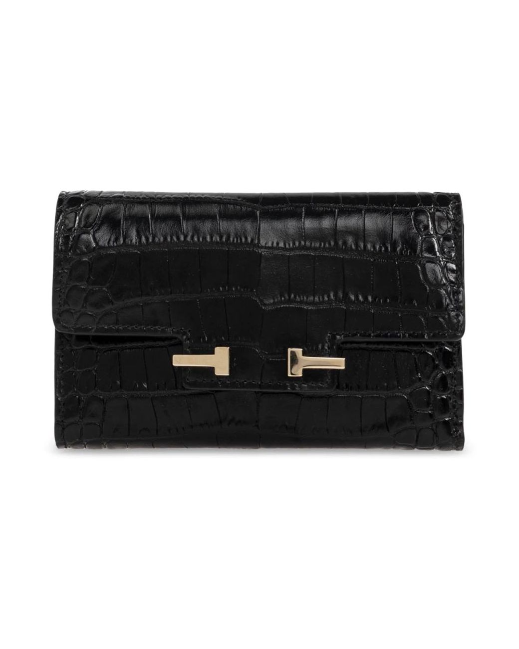 Tom Ford Black Leder Geldbörse