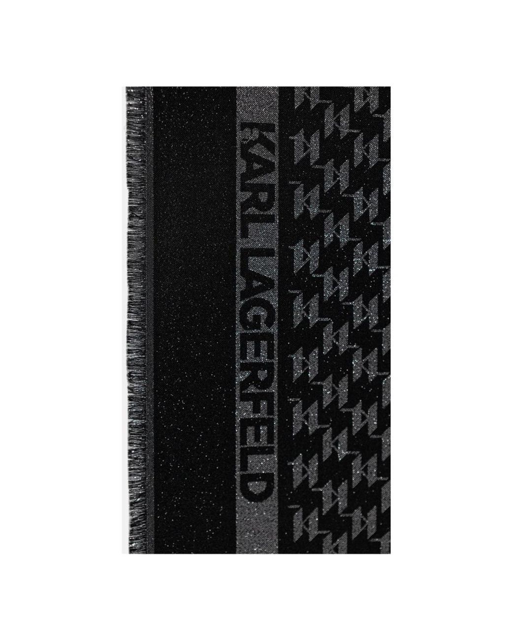 Karl Lagerfeld Black K/Monogram Schal