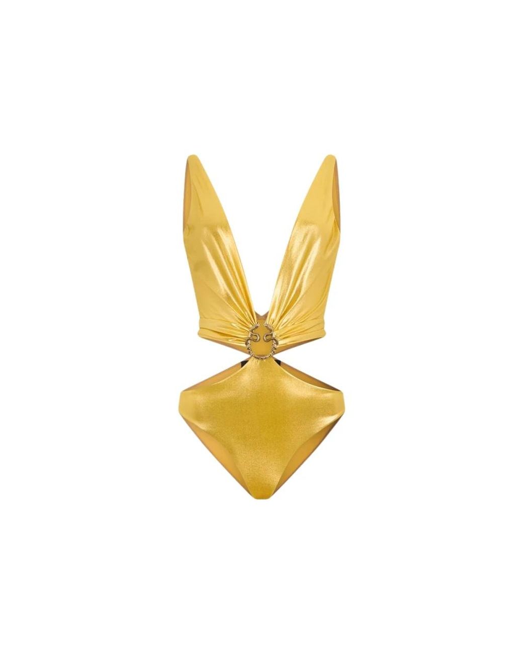 Roberto Cavalli Yellow One-Piece