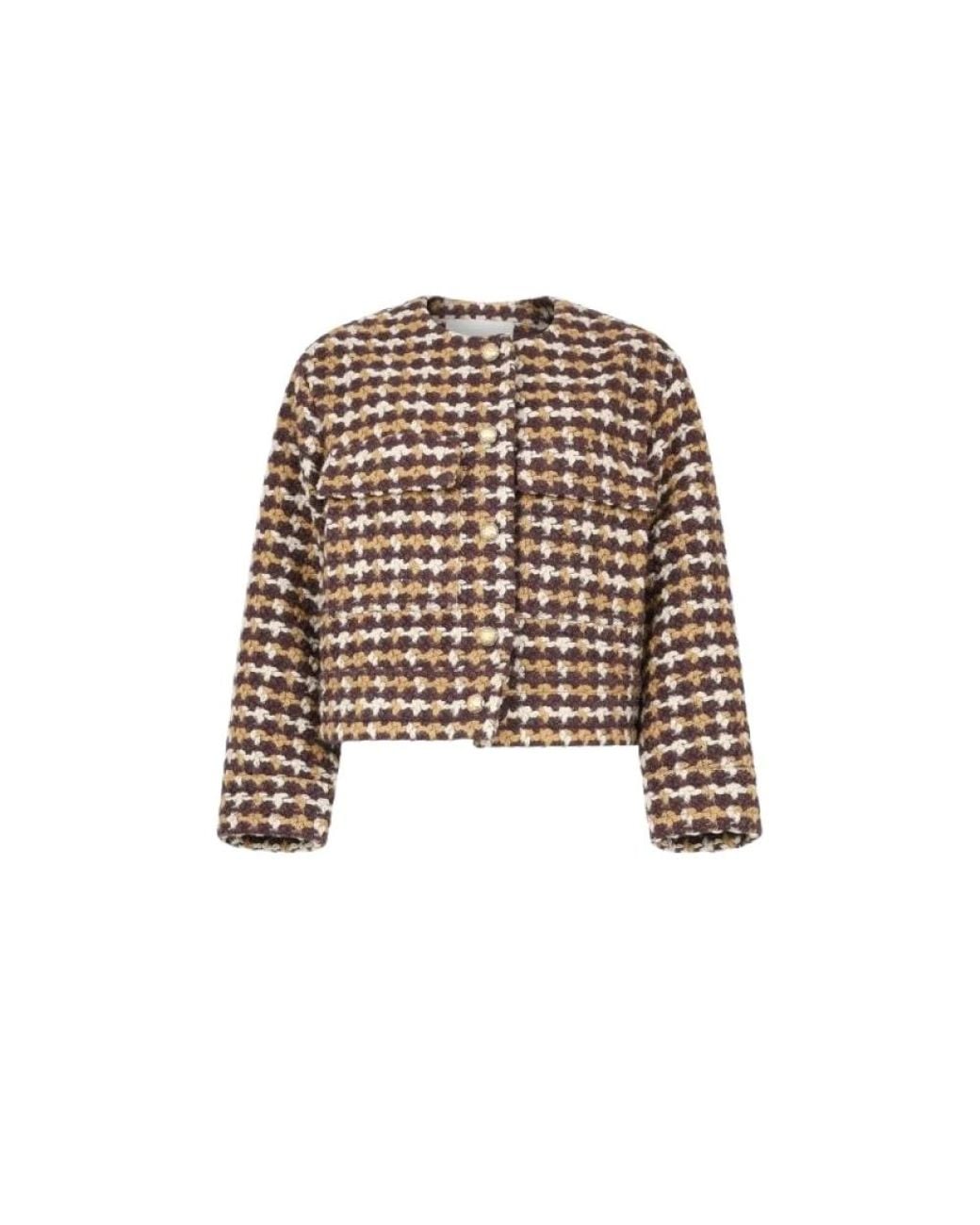 Silvian Heach Brown Tweed Jackets