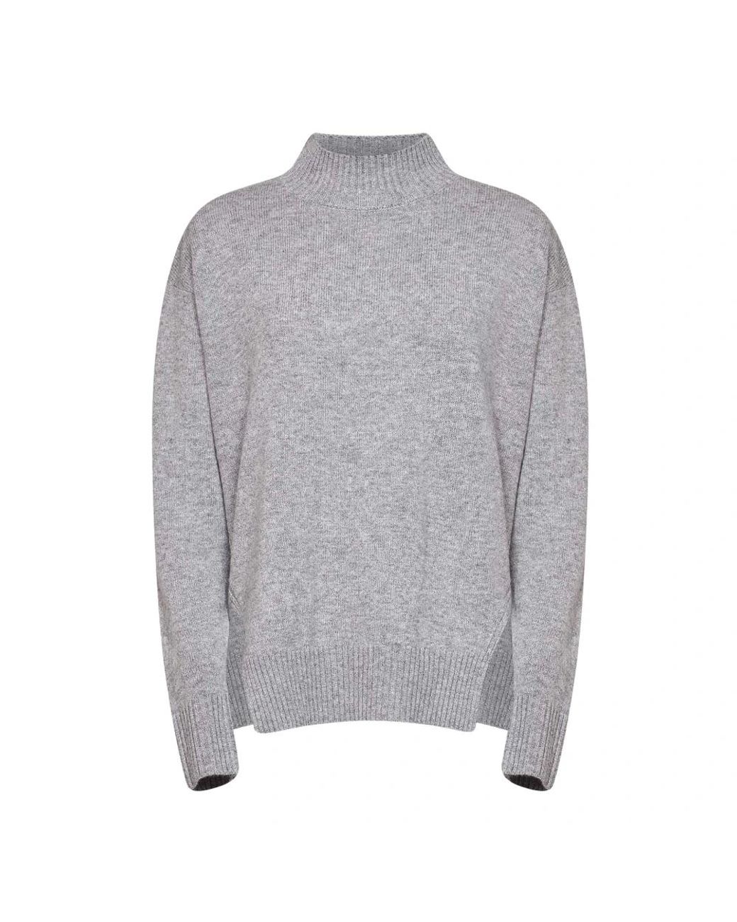 Turtlenecks Kaos de color Gray