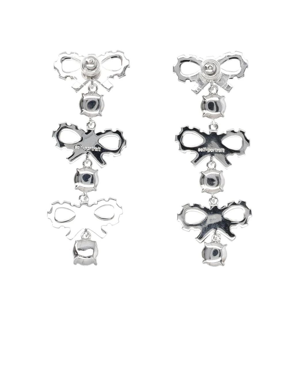 Earrings Self-Portrait en coloris White