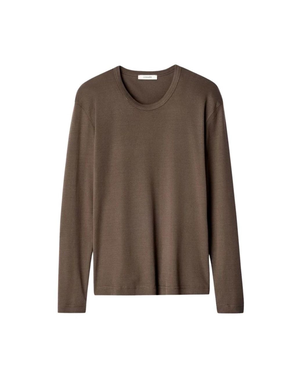 Lemaire Brown Long Sleeve T-Shirts