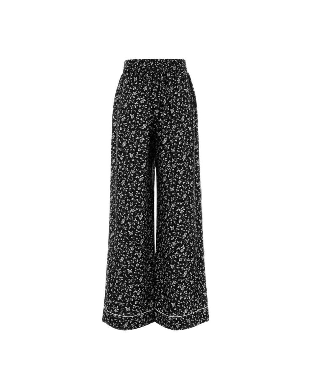 Dolce & Gabbana Black Wide Trousers