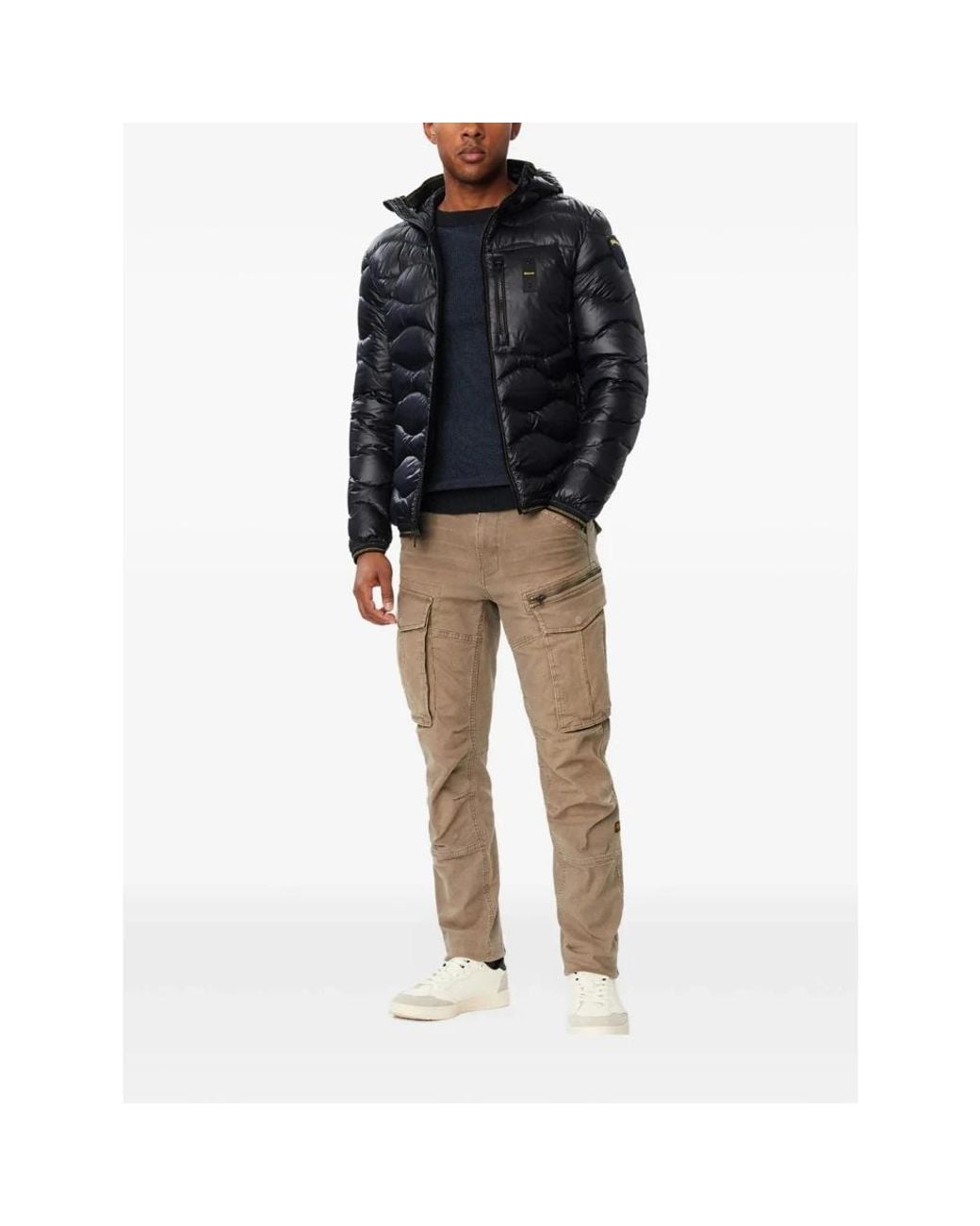 Winter Jackets Blauer pour homme en coloris Black