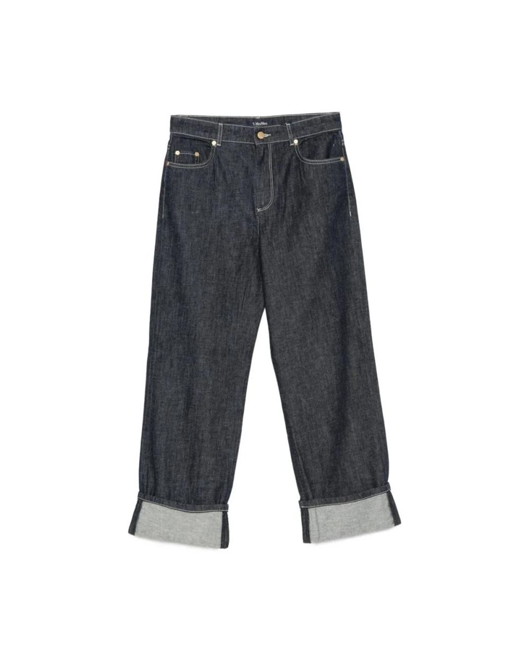 Max Mara Gray Straight Fit Jeans