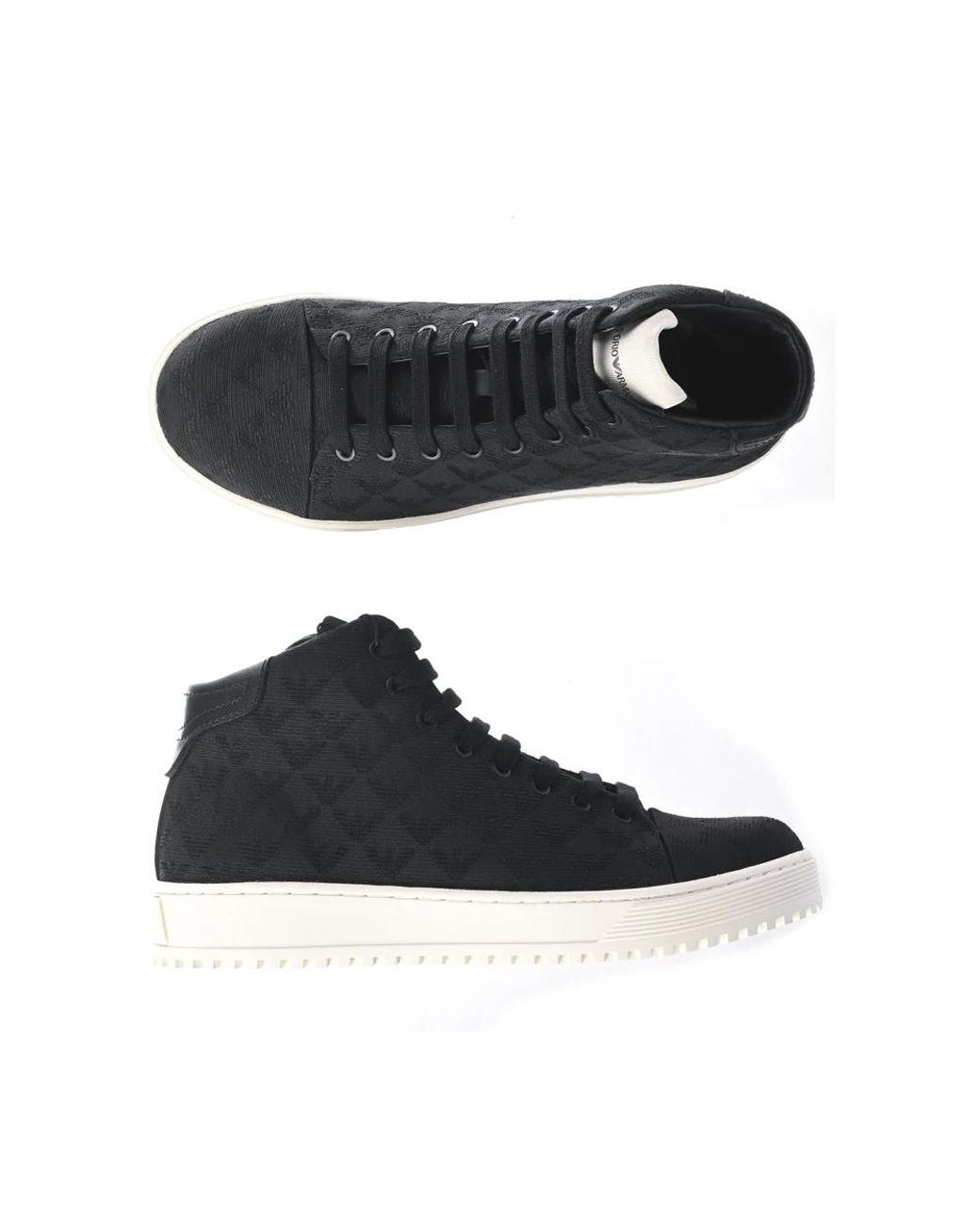 Emporio Armani Black Sneakers for men
