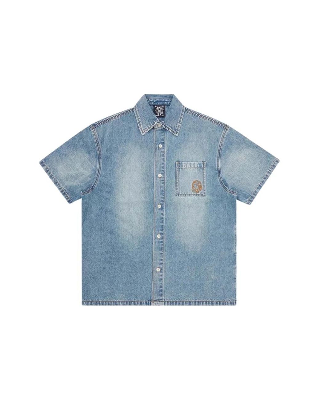 BBCICECREAM Blue Denim Shirts for men