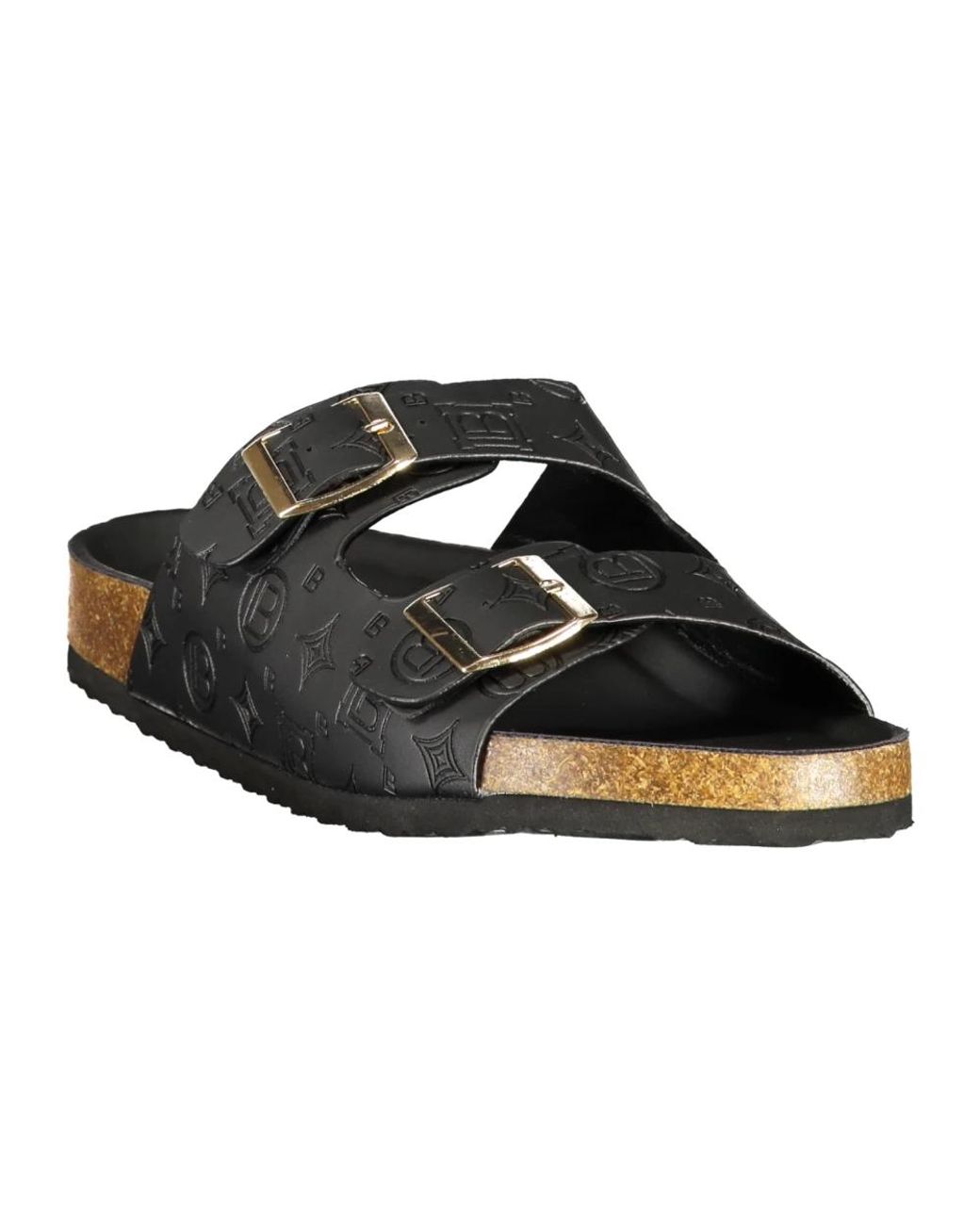 Laura Biagiotti Black Sliders