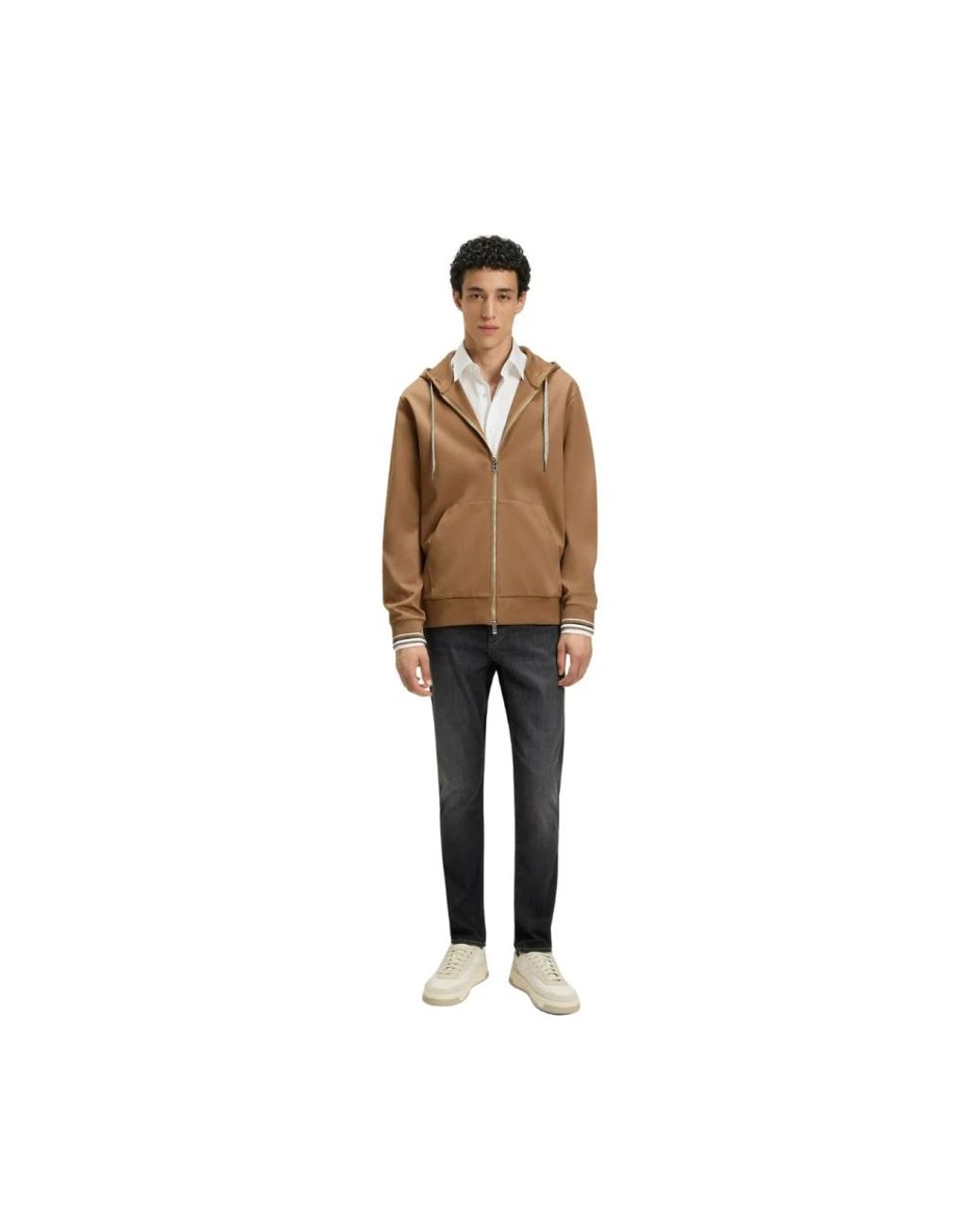 Boss Brown Zip-Throughs for men