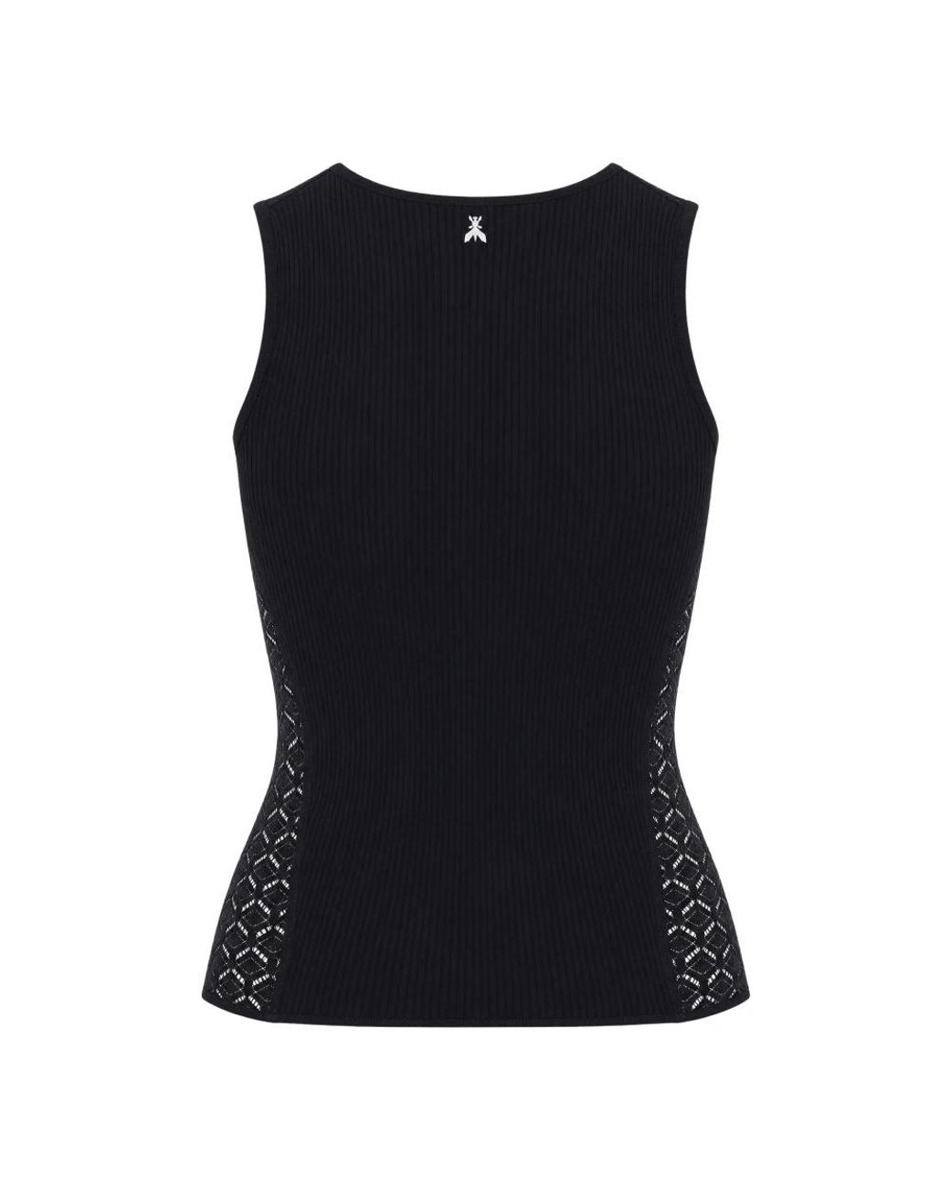 Patrizia Pepe Black Sleeveless Tops