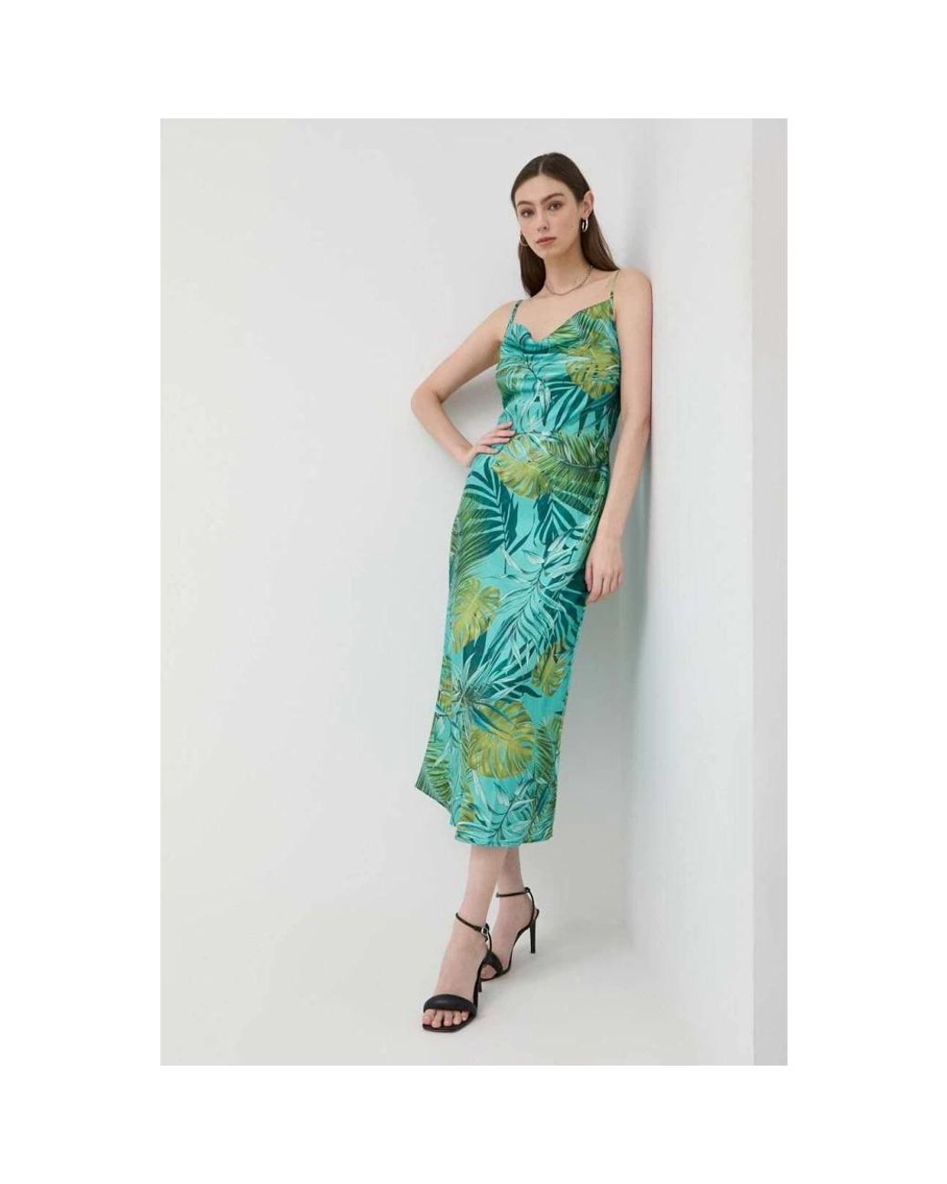 Midi Dresses Guess en coloris Green
