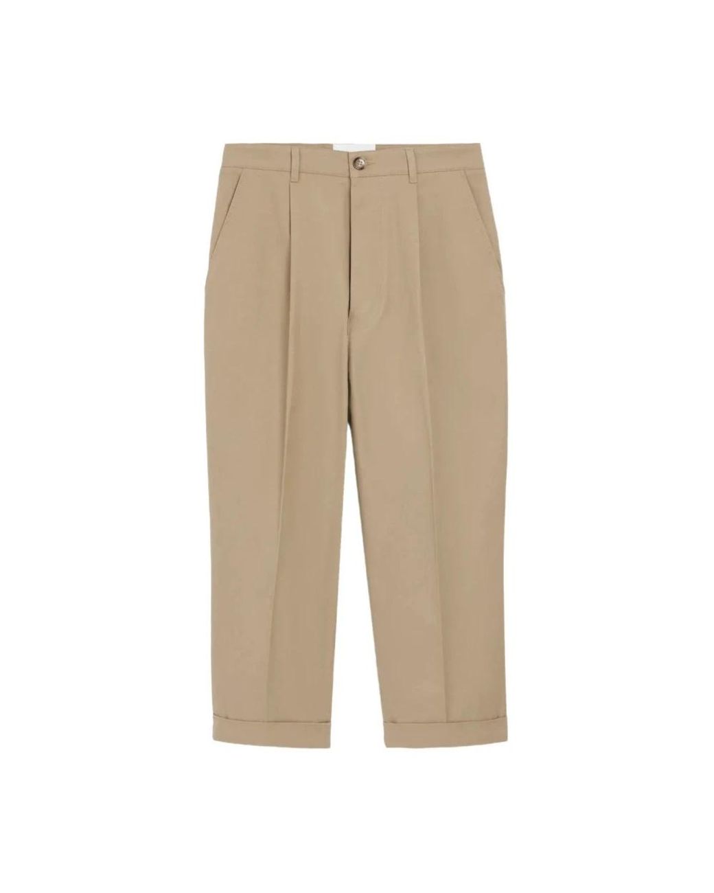 AMI Natural Straight Trousers for men