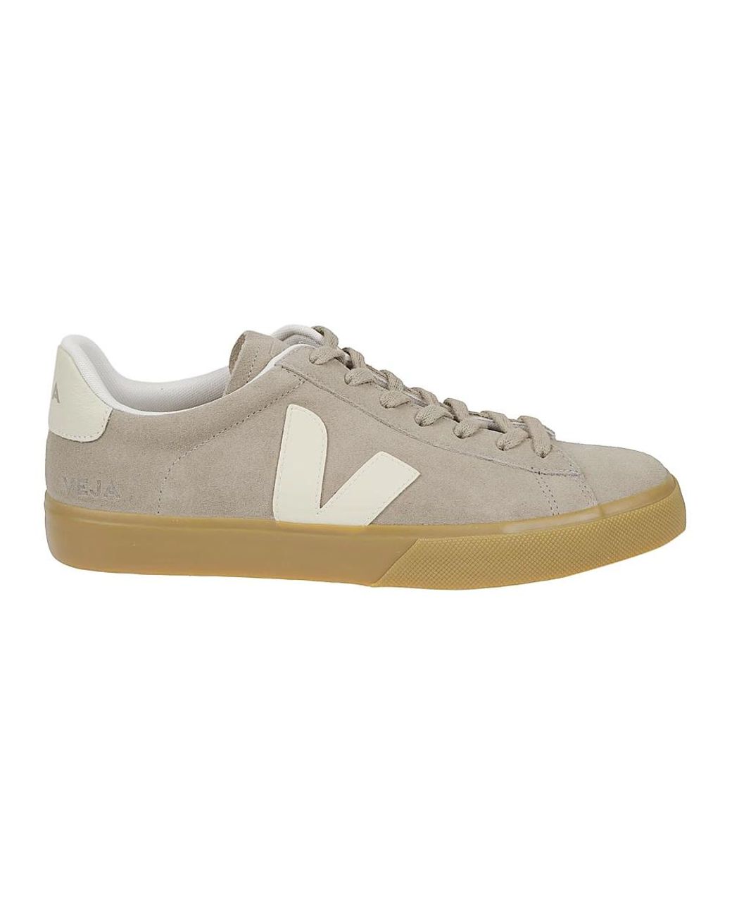 Veja Gray Campo Suede Sneakers for men