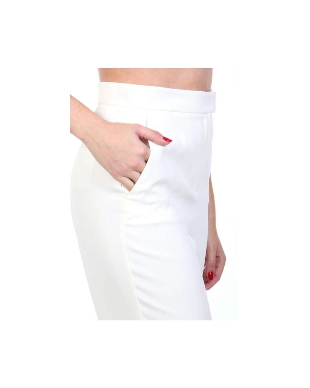Marella White Wide Trousers