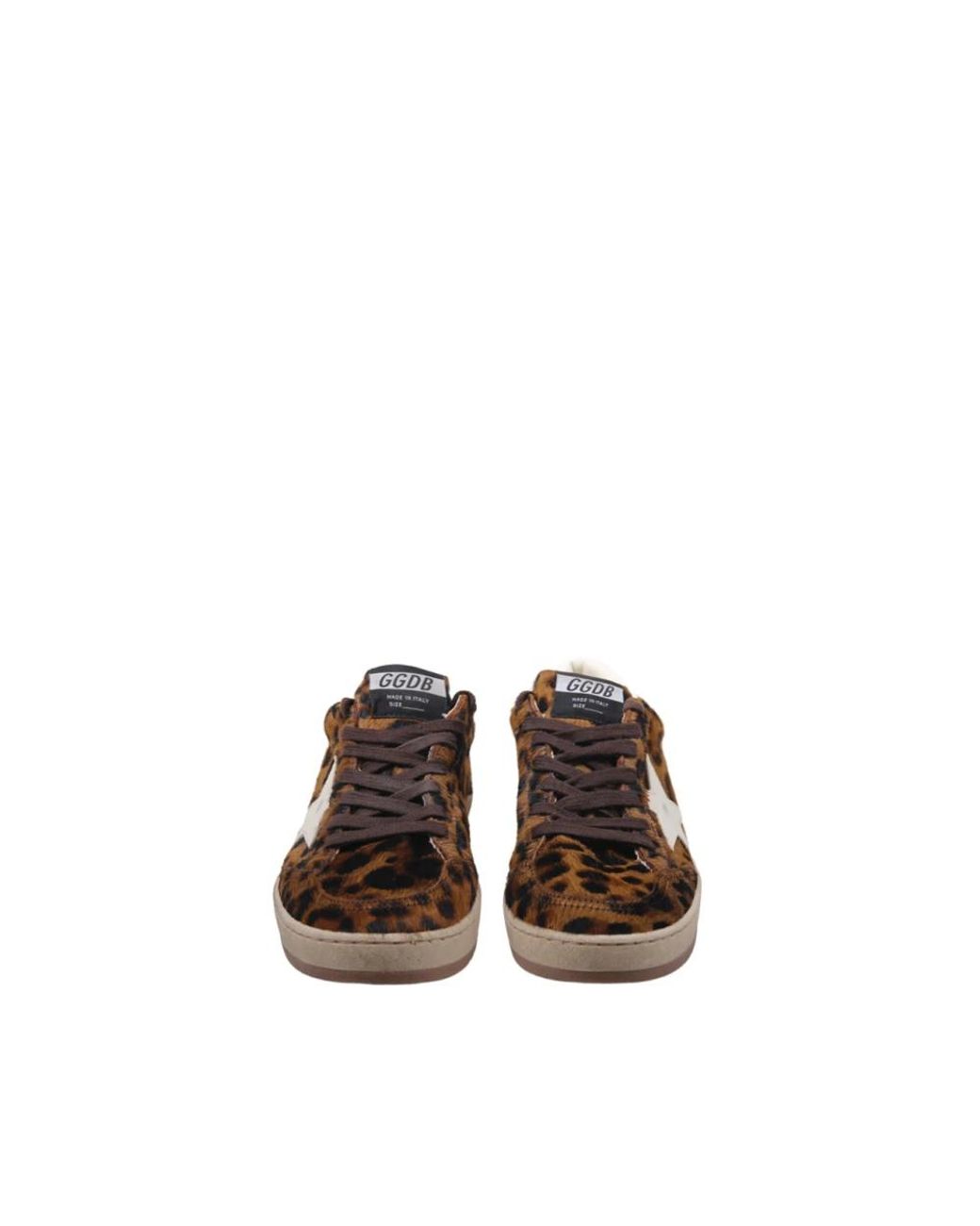 Golden Goose Deluxe Brand Brown Ball Star Leather Sneakers